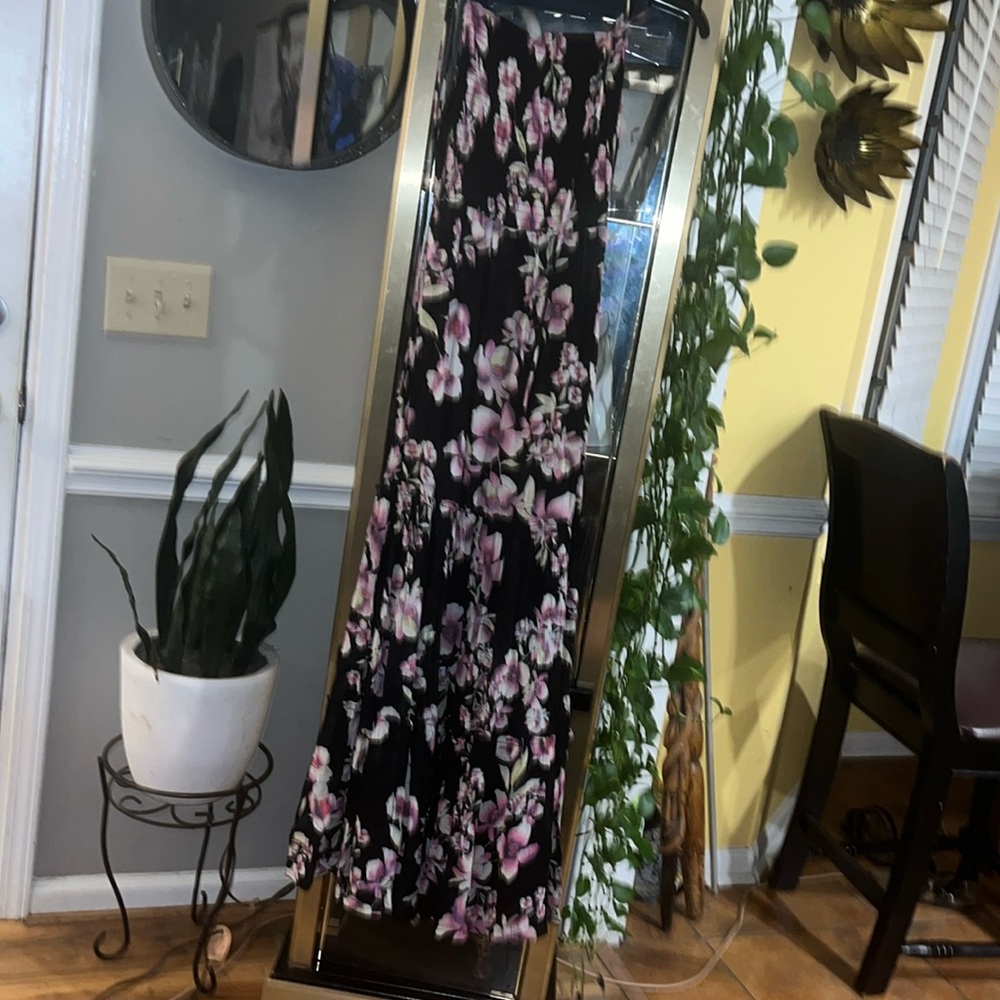 Free people, multicolor, black, and pink medium maxi